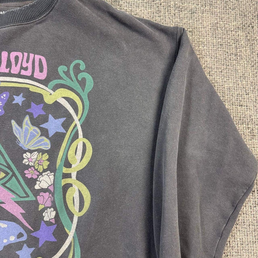 American Eagle Pink Floyd Sweatshirt XS Grey Oversized Distressed Band Graphic - Picture 4 of 13